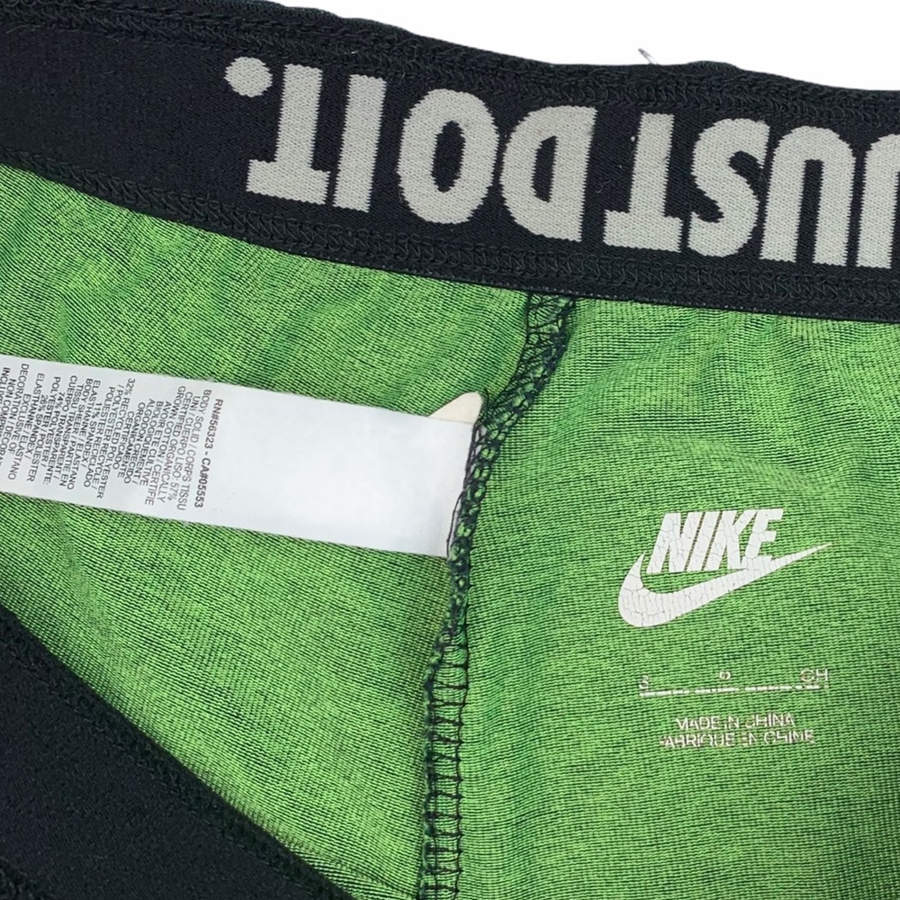 NIKE Dark Green Just Do It Logo Leggings - Picture 4 of 7